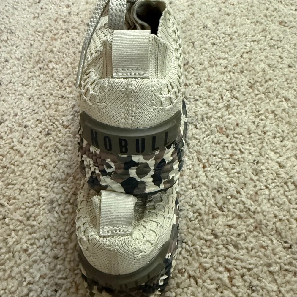 NOBULL Textured Knit Sneakers in Light Tan - Picture 3 of 4